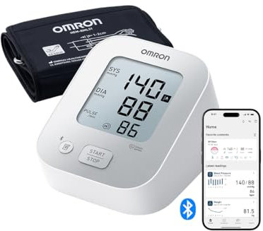 OMRON X2+ Connect, Upper Arm Blood Pressure Monitor for Home Use, Universal Wide Cuff (22-42 cm), Blood Pressure Machine for Irregular Heartbeat Detection with Bluetooth for OMRON Connect App