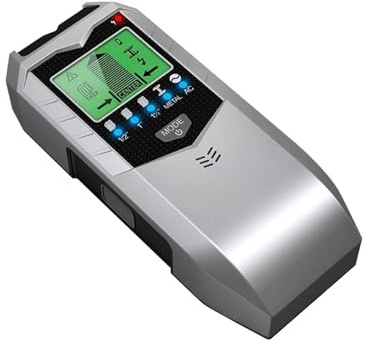 Détecteur de Montants Détecteur Mural Électronique 5 en 1, Détecteur De Métaux Portatif Multifonctionnel, Détecteur De Bois, Instrument De Mesure Électronique(Silver)