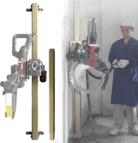 twostronking Rail De Guidage Scie Circulaire 150 W, Kit De Rail Linéaire, Guide pour Scie Circulaire, avec Bascule Rotative Et Contrôleur, Profondeur De Coupe Réglable, Levage à Un Bouton,300cm