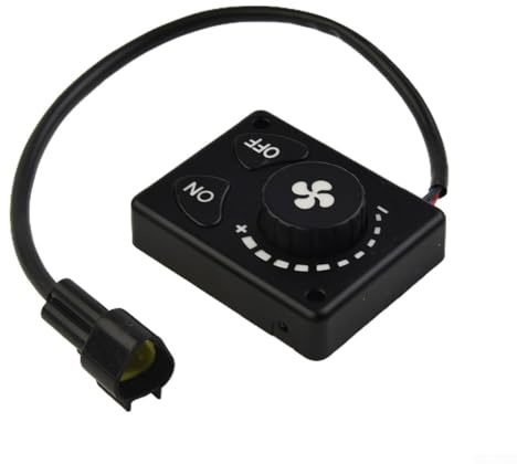 Controlador de calentador de estacionamiento de aire diésel | Interruptor de perilla LCD de 12 V/24 V para vehículo, camión, autobús | Control del sistema de calefacción CC de 3 pines con