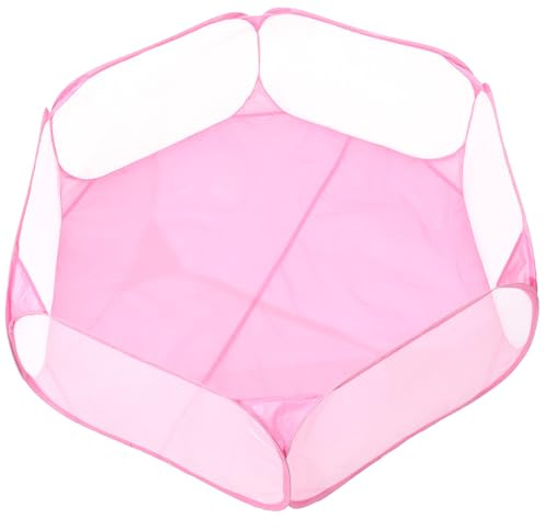 Parliky Parc pour Animaux Pliable Hexagonal Maille Polyester Respirante Clôture Compacte et Portable pour Chat Chien et Petits Animaux Design Unique et Confortable