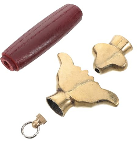 DOITOOL Mango de Espada para Artes Marciales y Tai Chi, Empuñadura de Cobre Roja Pomo, Accesorio de Entrenamiento Ergonómico y Resistente para Práctica y Competición