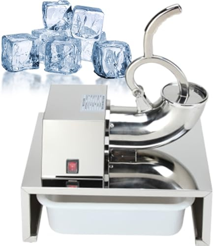 Rostfritt StåL Iskrossare Krossmaskin Isbitar Startsida, 200 Kg/Timme SnöKonsmaskin Med 250w Motor, FöR SnöKoner, Cocktails, HushåLl och AffäRer A