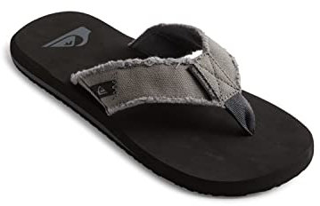 Quiksilver Herren Monkey Abyss Zehentrenner, Grau Grey Black Brown, 45 EU