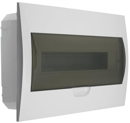 Sicherungskasten Kleinverteiler IP40 Unterputz Unterverteilung 1-reihig 18 Module 1x18 einreihig mit DIN-Schiene Unterputz-Verteiler Verteilerkästen Einbau Montage Verteilerbox