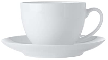 Maxwell & Williams White Basics Cup and Saucer, 280 ml
