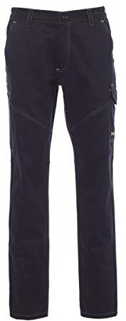 PAYPER Pantalone da Lavoro Multitasche Cotone Uomo Worker Winter Invernale (Navy, XL)