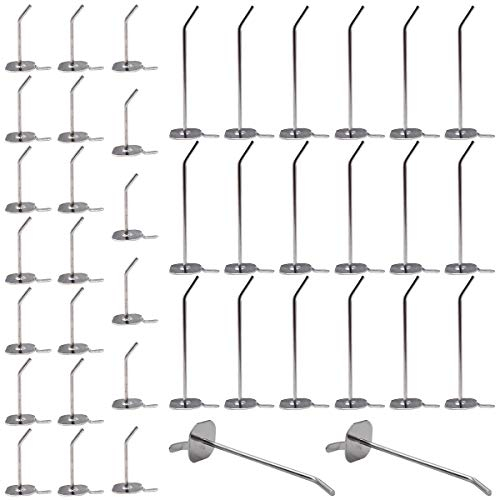 DBAILY Single Pegboard Hooks, 40pcs Metal Perforated Board Hooks Pegboard Accessories Set Pegboard Wall Slat Clips for Retail Display Store Supermarket Garage Workshop (10cm,5cm) (Fruit Hook)