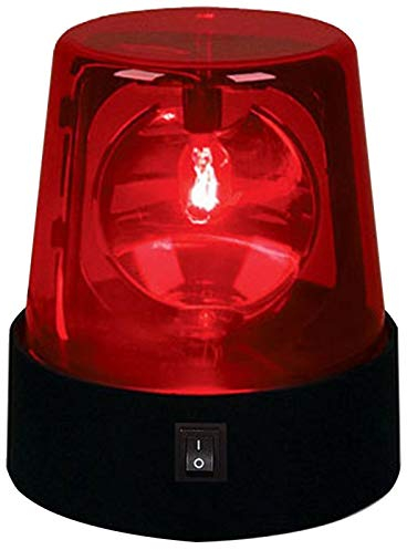3-Inch 360° Stage Strobe Warning Light - Police Car Beacon Siren, Disco Party DJ Light (Red)