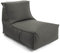 mokebo® Sitzsack für Kinder & Erwachsene 'Der Sundowner', Bean Bag mit Füllung oder Bodenkissen für Indoor & Outdoor, auch als Liegekissen, Relaxliege oder Liege in Anthrazit