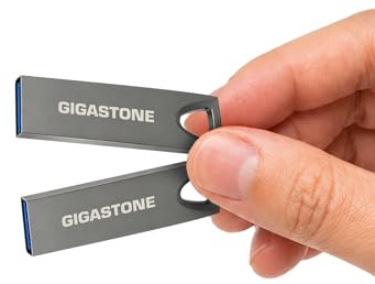 【GIGASTONE】 USB 128GB Pack de 2, Z70 USB 3.2 Gen 1 Flash Drive, Confiable para PC y Mac, Metal Impermeable, Mini y Robusto, Compatible con Interfaz USB 2.0 / USB 3.0 / USB 3.1