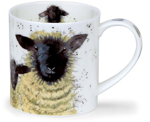 Dunoon Orkney 0.35Litre Fine Bone China Mug Shaggy Sheep Suffolk