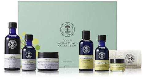 Neal's Yard Remedies Mother & Baby Collection, Gift Set For New Mums, Protects Delicate Skin, Pack of 7