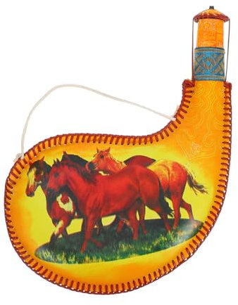 Amosfun Cruche à Vin Bouteilles D'eau De Voyage Porte Vin De Chasse Garniture Accessoire De Performance De Danse Pochettes Pour Bouteilles De Vin Bouteille Bota à Vin Unité Centrale