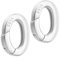 2 Stück Kettenverschluss Silber 925 O Ring Verschluss für Armbänder Schmuck Karabiner Federring Clips Feder Runde Federverschluss Metall Federtorring Für Schmuckherstellung Verschlüss