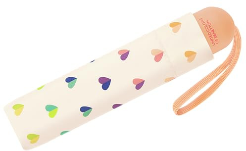 Benetton Super Mini Kinder-Taschenschirm mit Handöffner - Hearts