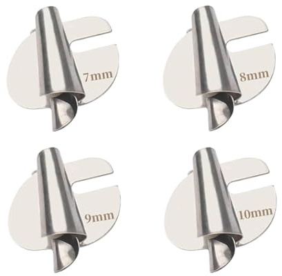4PCS Sewing Machine Accessories Rolled Hem Presser Foot, 7-10mm Rolled Hem Sewing Machine Presser Foot Stainless Steel Hemming Pressure Feet Magnetic Seam Guide Sewing Clips for Quilting and Hemming
