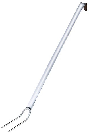 Pentole Agnelli Linea Acciaio Forchettone a 2 Denti, 53.2 x 3.5 x 4 cm