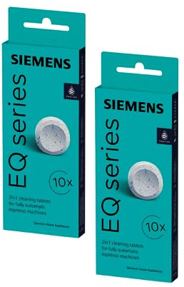 Siemens EQ.series TZ80001A Lot de 2 tablettes de nettoyage pour un arôme optimal 22 g