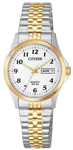 Citizen Quartz Womens Watch, Stainless Steel, Classic, Two-Tone (Model: EQ2004-95A)