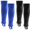 Northdeer Kinder Stutzen Fussball Herren Fussballstutzen Stegstrümpfe Sleeve Fussballsocken mit Steg 2 Paar (Schwarz + Blau S)