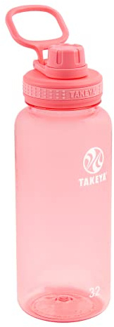 Takeya 885395504063 Tritan Bottle, Spout Lid Flutter Pink 32oz