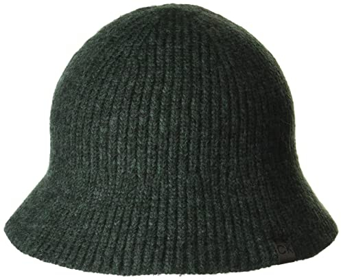 Calvin Klein Damen Soft Knit Bucket Hat Winter-Hut, Smaragd, Einheitsgröße