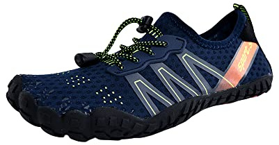 Treer Chaussures Aquatiques Chaussures Aquatiques Homme Femme Barefoot Shoes à Séchage Rapide Chaussures Minimalistes Barefoot Chaussure de Sport Nautique pour Surf, Plage,