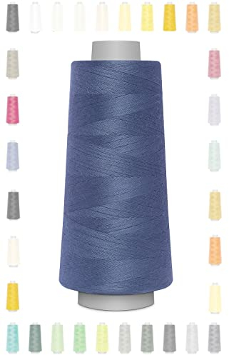 Nähmit - Gütermann Overlockgarn Toldi-Lock 2500m / Toldilock + GRATIS FARBKARTE (34-6120-jeansblau)