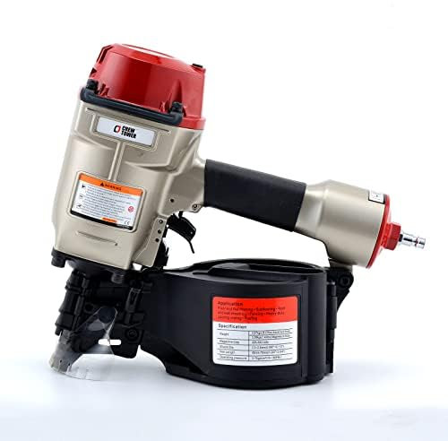CREWTOWER CN70 Compressed Air Nail Gun, Air Coil Nailer with Quick Shooting Motor for Pallets, Boxes, Frames, Siding and Fencing CN70
