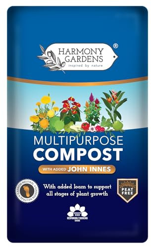 Harmony Gardens Compost multi-usage avec JI ajouté 40 l | Compost riche en nutriments pour plantes | Mélange de terreau de semis tout usage pour plantes d'intérieur et d'extérieur