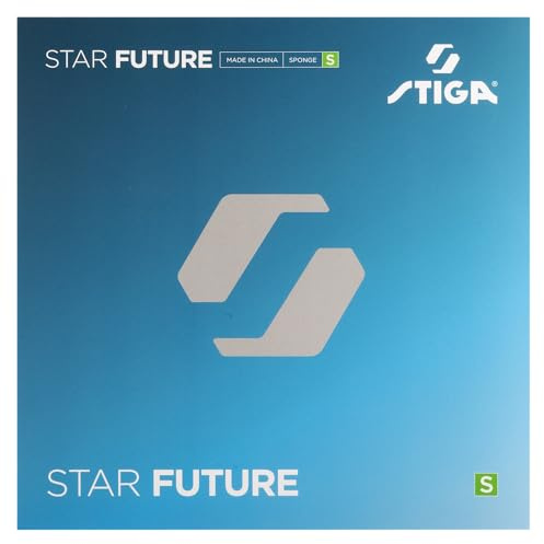STIGA Star Future S, Soft Table Tennis Rubber, 2.0mm Sponge for Spin, Speed & Control, Competition Approved for Intermediate Players, Red