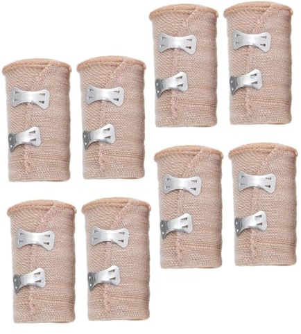 KOMBIUDA 8 Pièces Lot De Bandages Élastiques Bandages De Compression Respirants Pour Sport Activités De Plein Air Pour Poignet La Cheville Genou