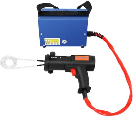 SICHENSH 1 500 W magnetisk induktionsvärmare, 1 000 ℃ induktionsskruvlösare, flamfri induktionsvärmare, handenhetssats för induktionsvärmare med 4 värmespiraler, skruvlösare för induktion