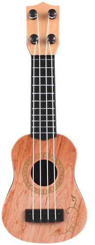 Milisten Mini Ukulélé en Plastique 4 Cordes pour Garçon et Filles 4-5 Ans Modèle D’Instrument de Musique Éducatif Compact Corde Nylon Résistante Éveil Musical Précoce