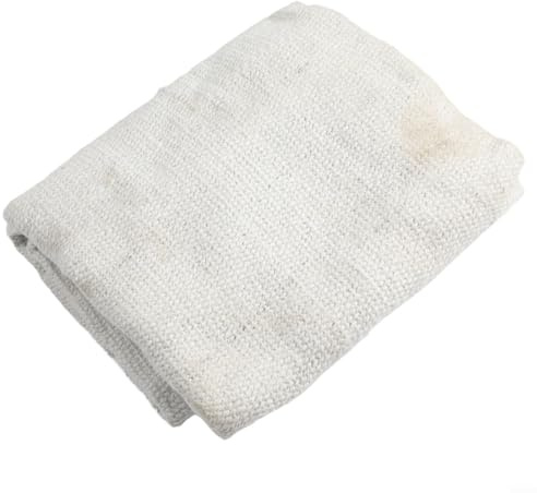 Couverture ignifuge en fibre de porcelaine, 2 mm d'épaisseur, non combustible, classification A1 pour isolation industrielle 1260 C et tâches de protection contre les incendies (1 x 1 m)