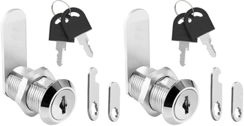 Litensh Security Cabinet Lock Mailbox Lock Cupboard Letterbox Lock with Key (Pack of 2)