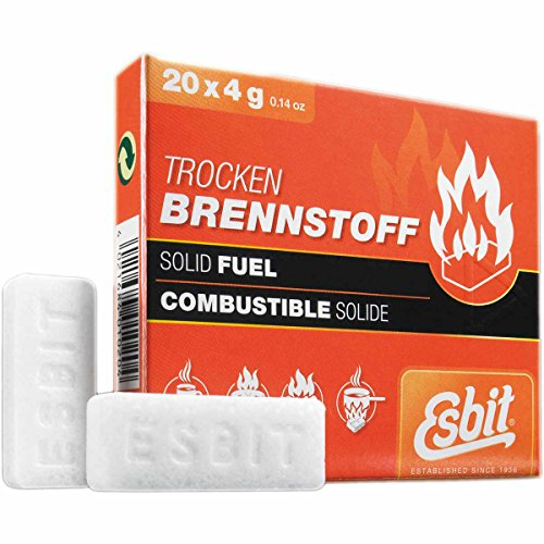 Esbit Unisex Festbrennstoff 20x4g, weiß, 79x68x15mm