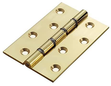 102 X 67 X 2.2MM Double Steel WASHERED Butt Hinge C/W Screws (Pair)