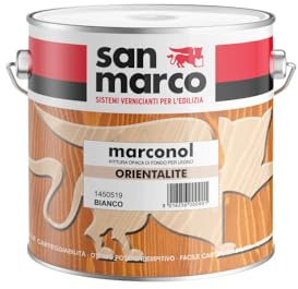 San Marco MARCONOL Orientalite Pittura opaca di fondo per legno, colore: Bianco, size: 0,5 lt