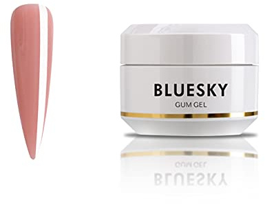 Bluesky Gum Gel 15 ml, Pink, Poly Gel Builder Colours For Poly Gel Nail Kit, Quick Nail Extensions (Requires Curing Under LED UV Lamp)