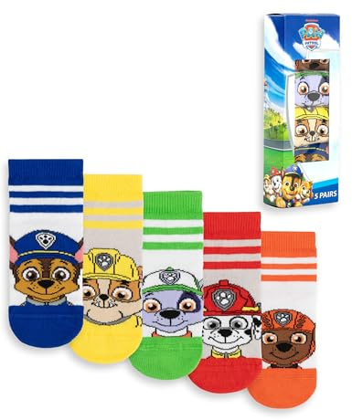 Paw Patrol Socks 5 Pack Kids Boys Boys Pittles Personajes Multicolor Calzado