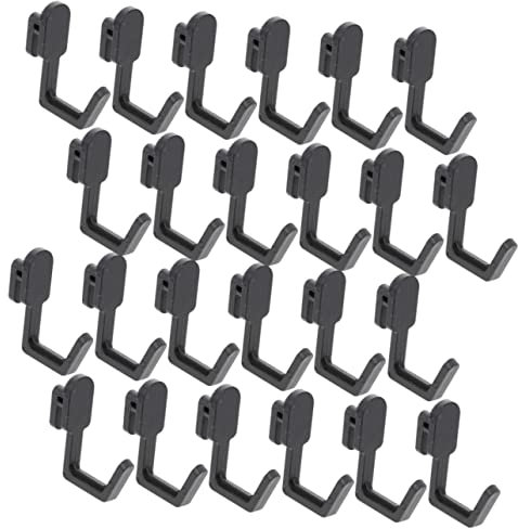 CLISPEED 24 Pezzi Gancio Per Pioli Ganci Per Pannelli Forati Appenderli Gancio Appendere Il Pannello Ganci a Piolo Pannelli Forati Garage Staffa Pesante Plastica
