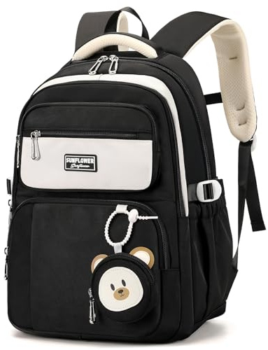 Amythe Sac à Dos pour Enfants de L'école Primaire CM1 CM2, 40L Cartable Fille Collège, Grand Sac Ecole pour Filles de 10 à 18 Ans avec Joli Porte-monnaie, Adapté aux Chariot