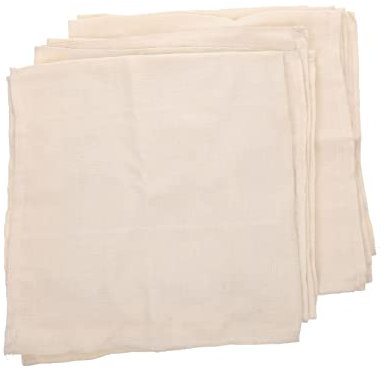 KICHOUSE 4piezas Tela De Algodón Reutilizable Estopilla Dobladillo Para Tofu Queso Leche De Filtrado Fino