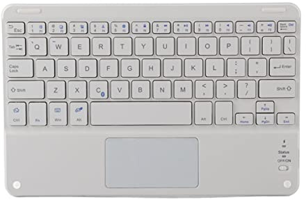 Qanyegn Wireless TouchPad -tangentbord, bärbar 9in Ultra Slim Bluetooth -tangentbord, sax Fötter Designtangentbord för PC, bärbar dator, surfplatta
