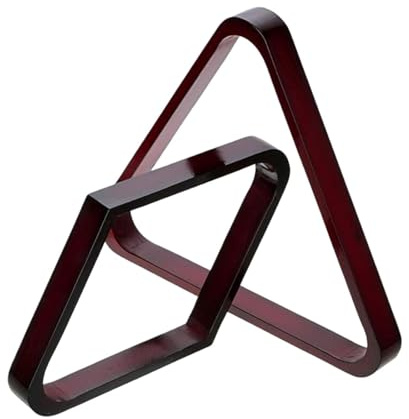 drburpily Elegante par de Soportes de Billar Triangulares Rombos, Juego 2 Piezas Billar para Madera clásico, Triangular Ocho Bolas y rombo Nueve Bolas.