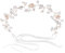 Haarreifen Mädchen Blumenmädchen Haarband Weiß Haarreif Kopfbedeckung Prinzessin Blume Perle Krone Kristall Braut Hochzeit Haarschmuck Blumenmädchen Blumenkranz Haare Damen