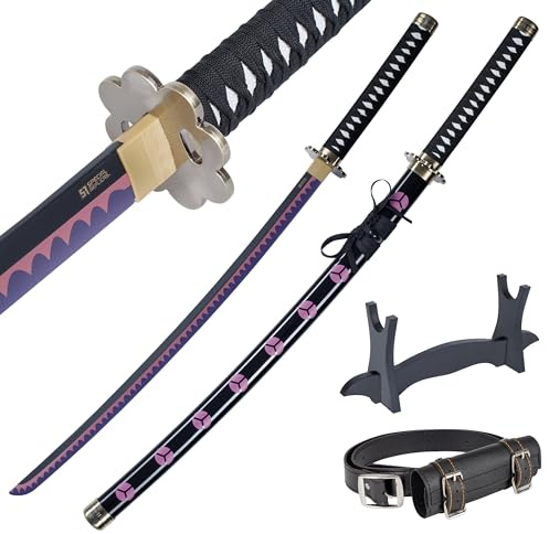 57 SPECIAL REPLICAS Katana en Bois 105 cm - Épée Bambou Sabre Japonais Decoratif - Anime Samourai Cosplay Costume Decoration - Catana Deco