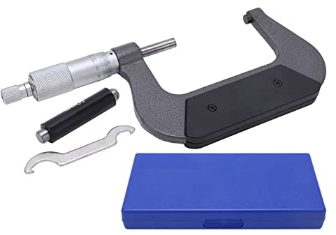 Micrometer 50-75mm Aluminum Alloy Micrometer Caliper Portable 0.01mm Accuracy Precision Measuring Tools for Machinist Engineer